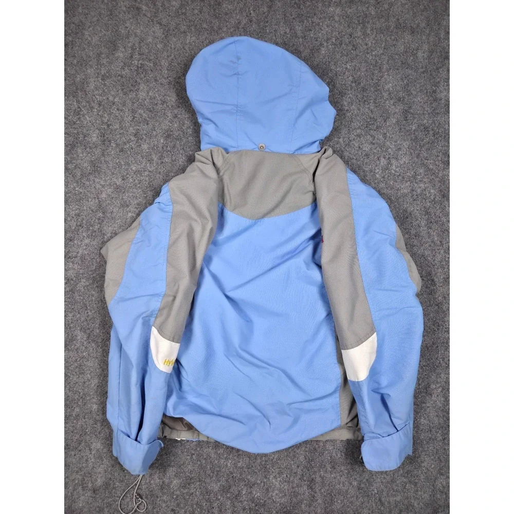 The North Face Summit Series Jacket Mens M Blue Waterproof HyVent Hooded Shell